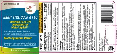 Nitetime Cold And Flu Label 1 (Nighttime Front)